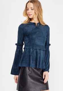 Блуза LOST INK RUFFLE SLEEVE SUEDE TOP