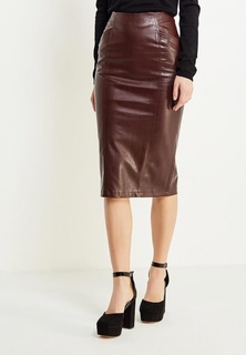 Юбка LOST INK PLEAT POCKET PU PENCIL SKIRT