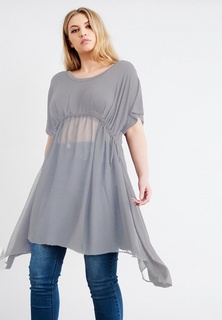 Туника LOST INK PLUS CHIFFON HEM DRAWSTRING TUNIC