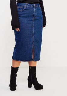 Юбка LOST INK PLUS PENCIL SKIRT IN DENIM