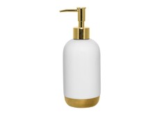 Диспенсер для мыла white&amp;gold (bloomingville) белый 19.5 см.