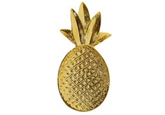 Декоративный поднос в форме ананаса (g) (bloomingville) золотой 9x19 см.