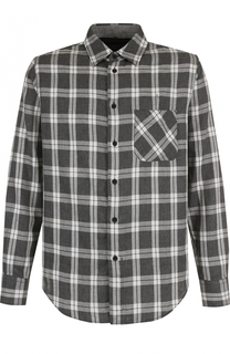 Хлопковая рубашка в клетку Rag&amp;Bone