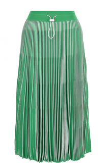 Плиссированная юбка-миди с эластичным поясом Valentino