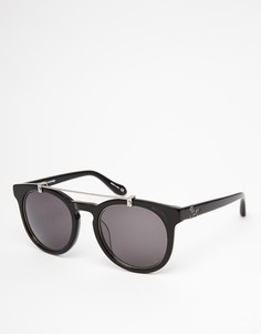 Круглые солнцезащитные очки с планкой Vivienne Westwood Anglomania - Черный