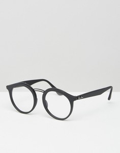 Круглые солнцезащитные очки Ray-Ban 0RX7110 - Черный