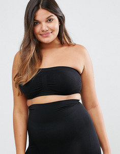 Бесшовный бюстгальтер-бандо Yours Clothing Surefit - Черный