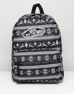 Черный рюкзак Vans Realm Holiday - Черный