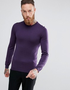 Темно-фиолетовый обтягивающий джемпер ASOS - Фиолетовый