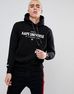 Худи с логотипом AAPE By A Bathing Ape - Черный