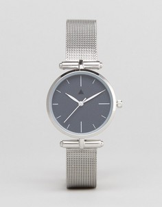 Темно-серые часы ASOS CURVE Premium - Серебряный