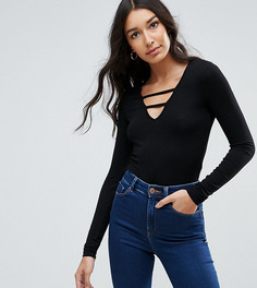 Боди с лямками ASOS TALL - Черный