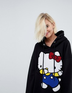 Худи с нашивкой Hello Kitty X ASOS - Черный