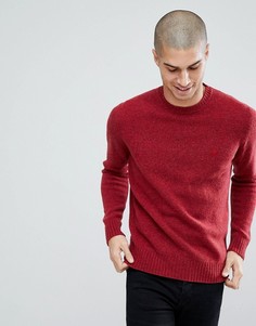 Красный джемпер из шетландской шерсти United Colors of Benetton - Красный