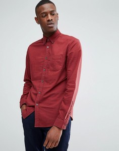 Красная утепленная оксфордская рубашка Esprit - Красный