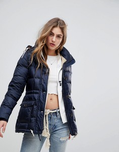 Дутая куртка Abercrombie & Fitch - Темно-синий