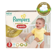 Подгузники Pampers Premium Care Pants Midi 6-11кг 28шт 4015400687894