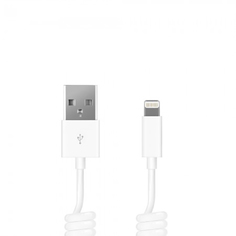 Аксессуар Prime Line USB - 8pin 1.5m Curly White PRL-7207