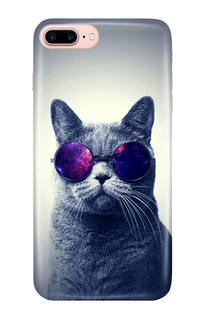 Аксессуар Чехол With Love. Moscow для Apple iPhone 7 Plus / 8 Plus Cat with Glasses 2101