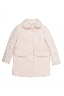 Фактурное розовое пальто Bonpoint