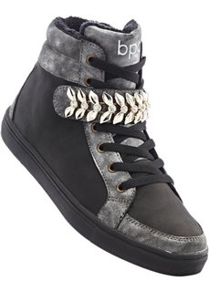 Ботинки на шнуровке (черный) Bonprix