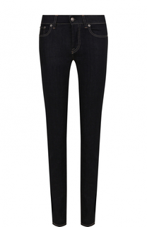 Однотонные джинсы-скинни с контрастной прострочкой Ralph Lauren