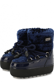 Сапоги-луноходы с текстильной отделкой Jog Dog