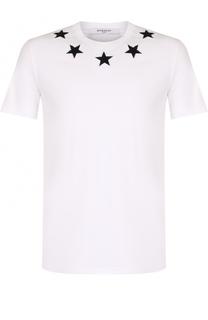 Хлопковая футболка с нашивками Givenchy
