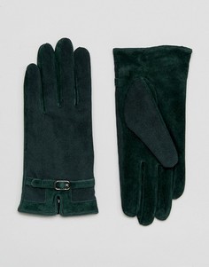 Перчатки из натуральной кожи Barneys - Зеленый Barneys Originals