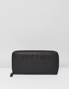 Кожаный дорожный бумажник с принтом ASOS - Черный