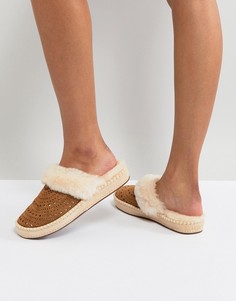 Тапочки каштанового цвета с перфорацией UGG - Рыжий