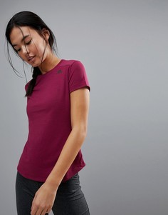 Бордовая футболка с сетчатыми вставками adidas Training Prime Mix - Фиолетовый