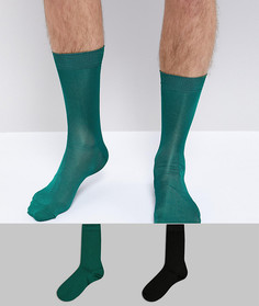 Набор из 2 пар зеленых носков ASOS - Мульти