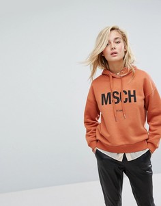 Худи оверсайз с логотипом Moss Copenhagen - Оранжевый