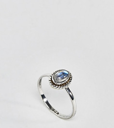 Серебряное кольцо с лунным камнем Reclaimed Vintage - Серебряный