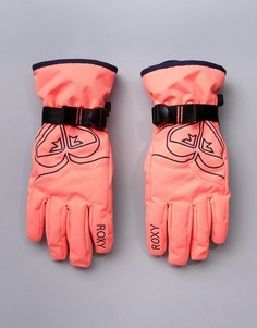 Розовые горнолыжные перчатки Roxy - Розовый