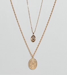 Золотистые ожерелья с подвесками Reclaimed Vintage Inspired эксклюзивно для ASOS - Золотой