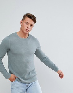 Джемпер с вафельной текстурой Esprit - Зеленый