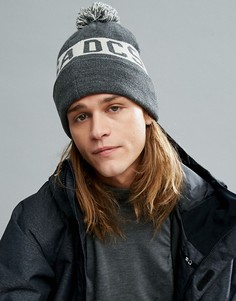 Шапка-бини с помпоном DC Shoes Snow Chester - Серый