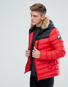 Красная дутая куртка Burton Menswear - Красный