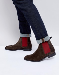 Темно-коричневые замшевые ботинки челси PS Paul Smith Gerald - Коричневый