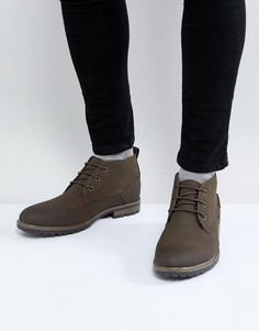 Темно-коричневые ботинки чукка New Look - Коричневый