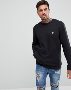 Черный свитшот с карманом Lyle & Scott - Черный