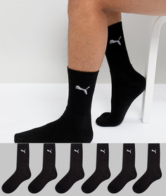 Комплект из 6 пар черных носков Puma - Черный