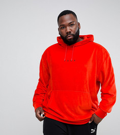Красный бархатный худи Puma PLUS эксклюзивно для ASOS - Красный