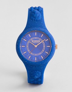 Синие часы с силиконовым ремешком Versus Versace SPOQ19 Fire Island - Синий