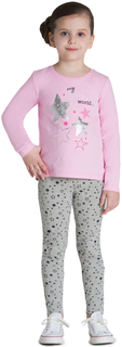 Футболка с длинным рукавом для девочки Barkito «Волшебство 1», розовая