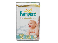 Подгузники Pampers Premium Care Midi 4-9кг 60шт PA-81407284