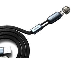 Аксессуар Remax Lightning + microUSB Gemini Magnet RC-025T для iPhone 6/6 Plus 1m Black 14317