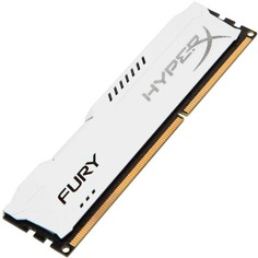 Модуль памяти Kingston HyperX Fury White Series DDR4 DIMM 2400MHz PC4-19200 CL15 - 16Gb HX424C15FW/16